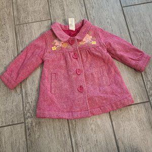 Old Navy infant girl jacket pink button down size 6-12 month